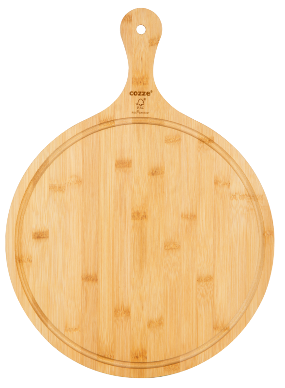 Cozze pizzalapát és tálaló 35 cm, bambusz