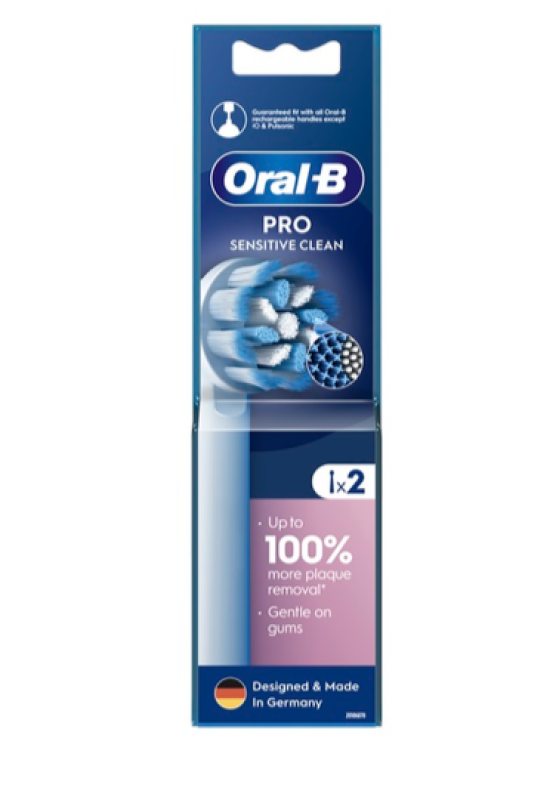 ORAL-B Pro Sensitive Clean fogkefefej, 2 db (10PO010445)