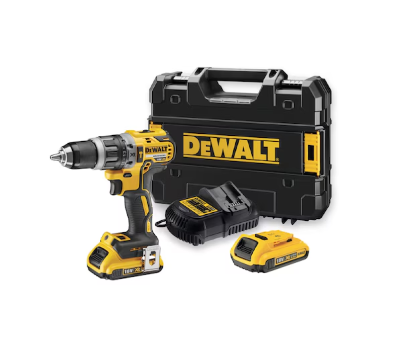 Dewalt ütvecsavarozó 18V, 2db 2.0Ah akku és töltő (DCD796D2-QW)