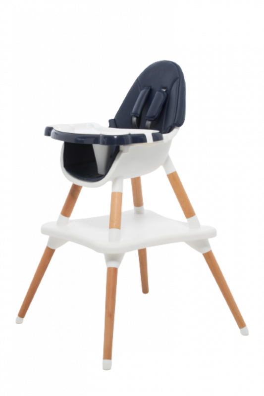 My First Baby kék-fa-fehér etetőszék (ACE1021B)