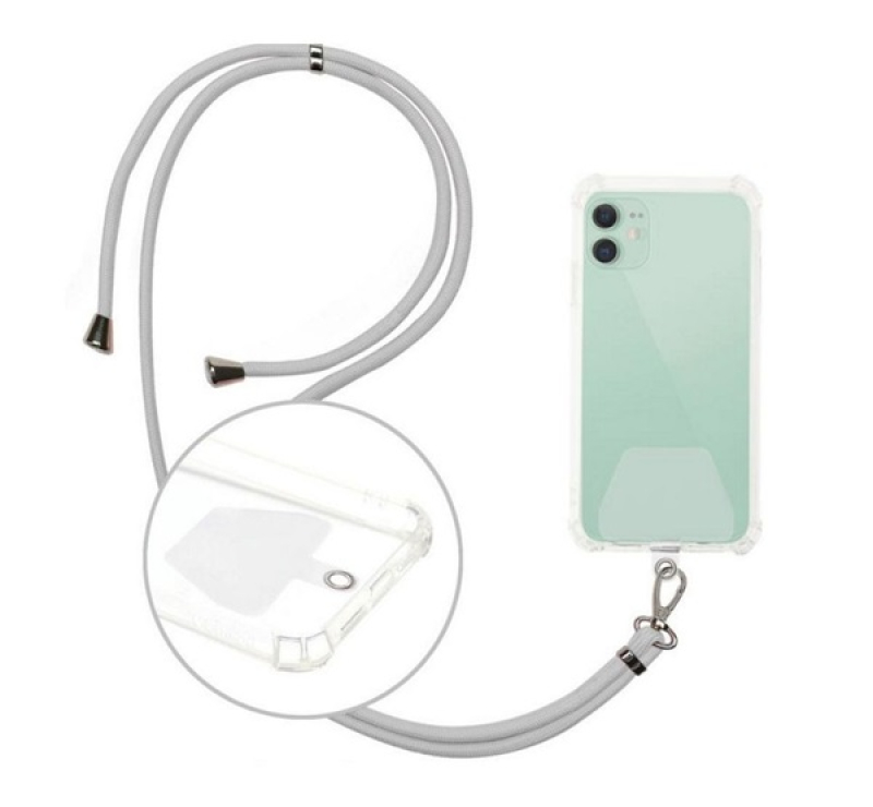 Nyakpánt (univerzális, tokba helyezhető szilikon tartó rész, szövet) VILÁGOSSZÜRKE