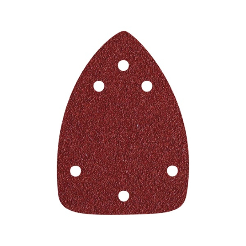 Extol Premium delta csiszolópapír, lyukas klt. 10db, 97×140 mm; 6 db lyukkal, P40, 407130 csiszológé