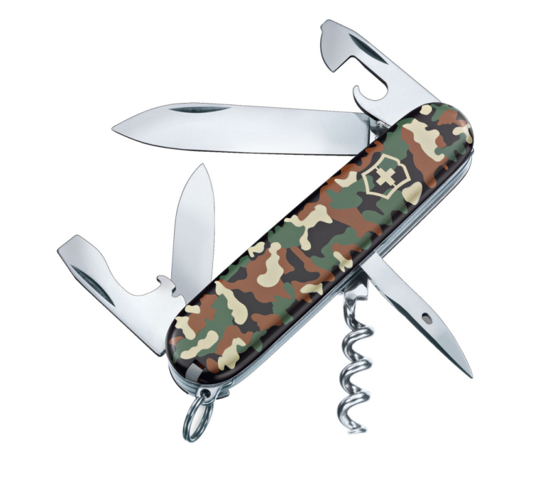VICTORINOX Spartan zsebkés, 12 funkciós, terepszínű (011-3603-94)