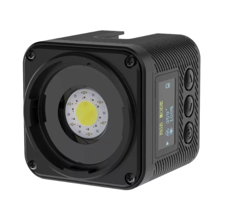 Ulanzi L3 Bi-Color COB, RGB LED, vízálló IP68, 20 effekt , 800mAh, Oled kijelző, mágneses váz, 4cm (