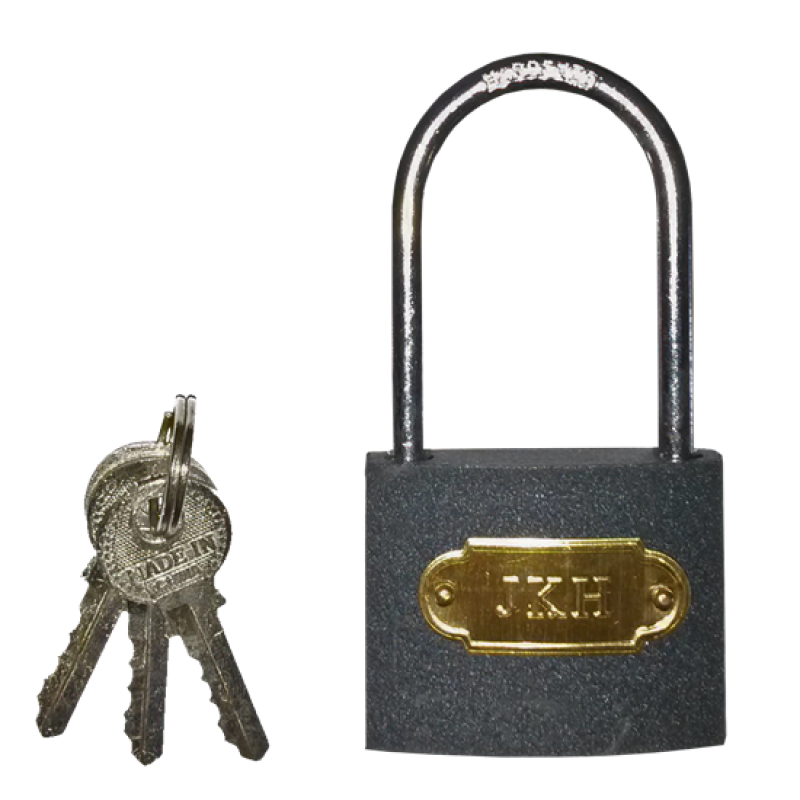 Lakat 50mm fekete hosszú kengyelű (3287551)