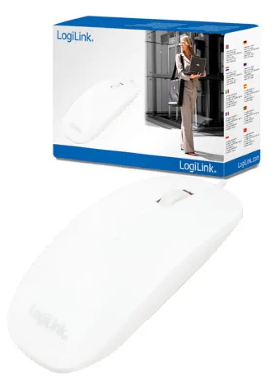 LogiLink ID0062 Vékony optikai egér, fehér