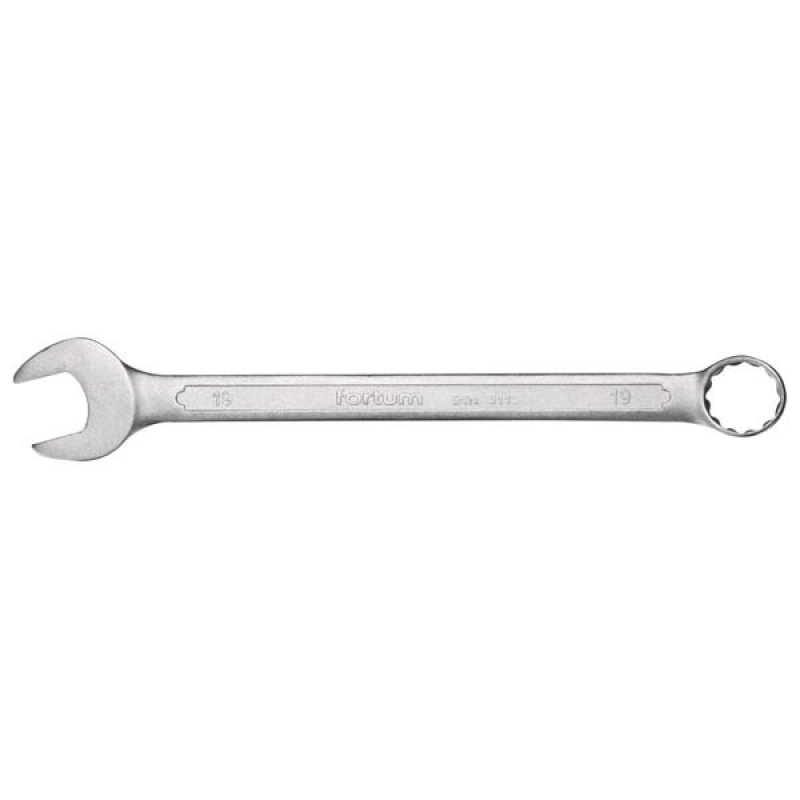 Fortum csillag-villás kulcs, 61CrV5 mattkróm; 12mm (4730212)