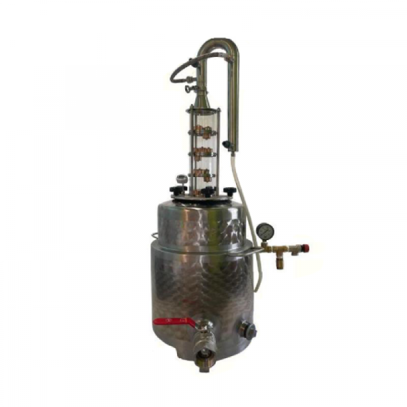 Panka pálinkafőző 35 L-es egylépcsős, Lux üveg toronnyal (15962)