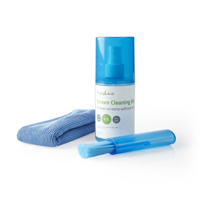 Nedis képernyő tisztító készlet (CLSN120BU)