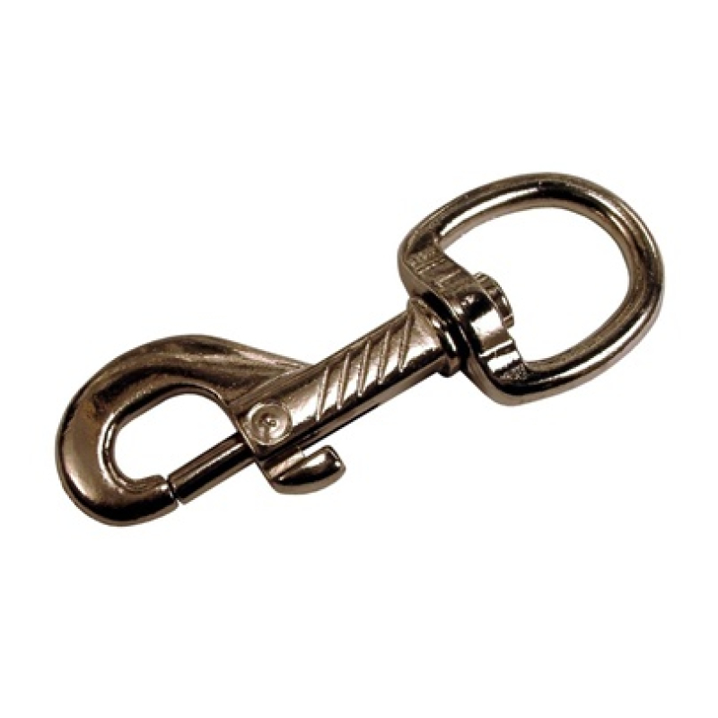 Karabiner +forgó rugós 70 mm nikkelezett (3351510)