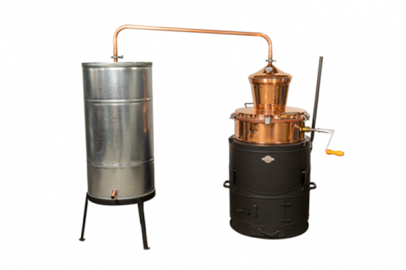 DES pálinkafőző 60 L-es kétlépcsős, 200L-es hűtővel (16326)