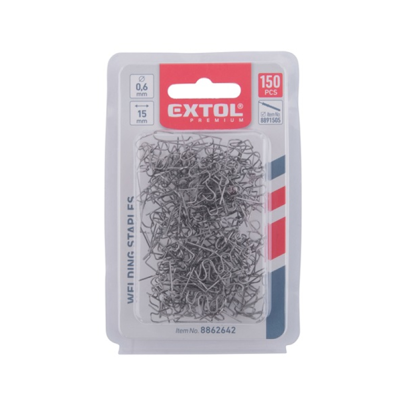 Extol Premium kapocs, nagy hullám, 0,6x15x30 mm, 150 db (8862642)