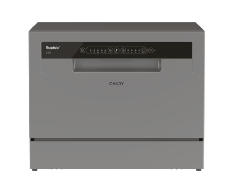 Candy Rapido CP 6E51LS asztali mosogatógép, holdfény ezüst