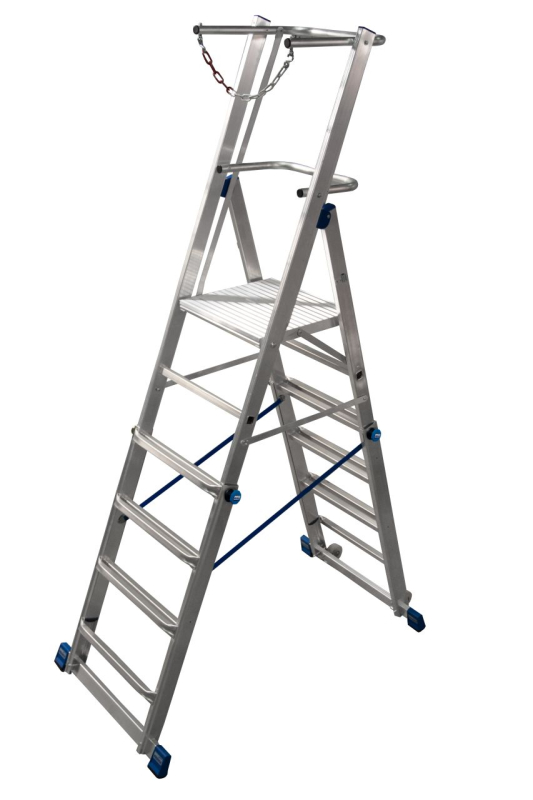 Krause Stabilo teleszkópos létra dobogóval 1x6-8 (127624)