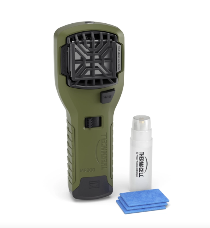 Thermacell szúnyogriasztó készülék, olívazöld, 1 db patron+3 db lapka (MR-300G)