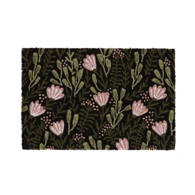 Kókuszrost lábtörlő virágos 60x40 cm (701-264 - RB323)