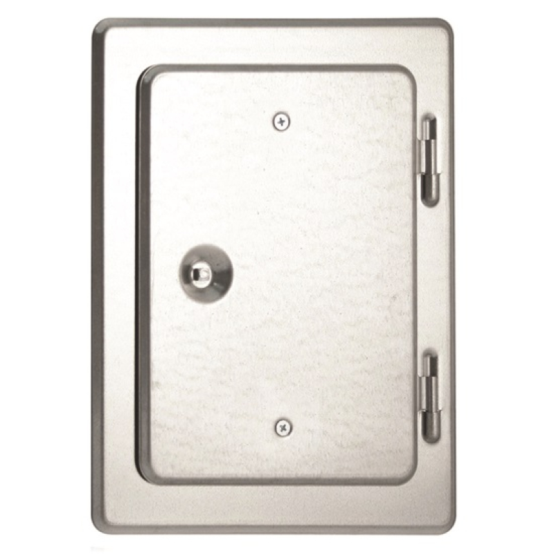 Kéményajtó normál, inox, 120x180mm kerettel (200x250mm) (3364700)