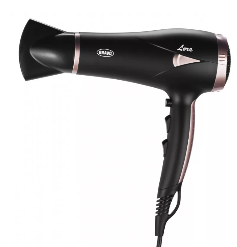 Bravo Lora hajszárító 2000W, fekete (B-4323BK)