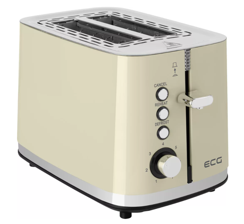 ECG Vintage Vanilla kenyérpirító, vanília (ST-2766V)