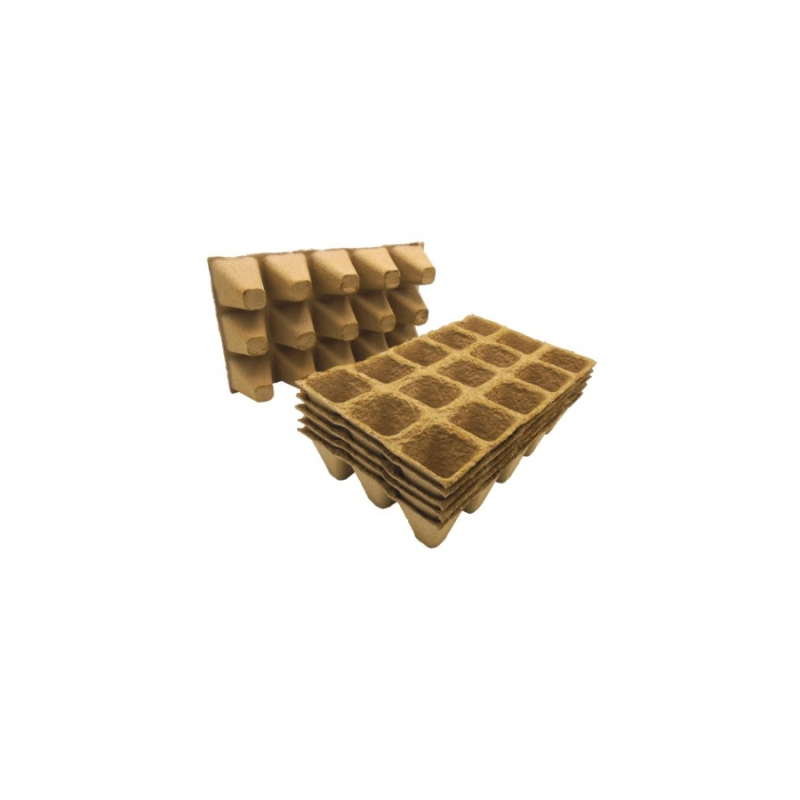 Nature farost cserép (lebomló) négyzet alakú H5x4x4cm 6x15 rekesz (6020014)