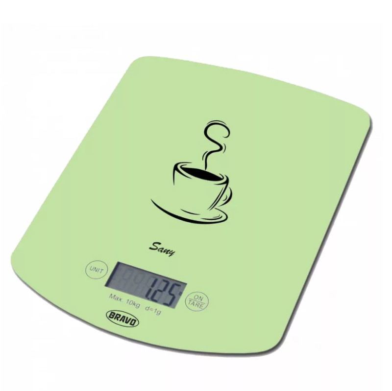Bravo Sany digitális konyhai mérleg, zöld, 10kg (B-5112-zold)