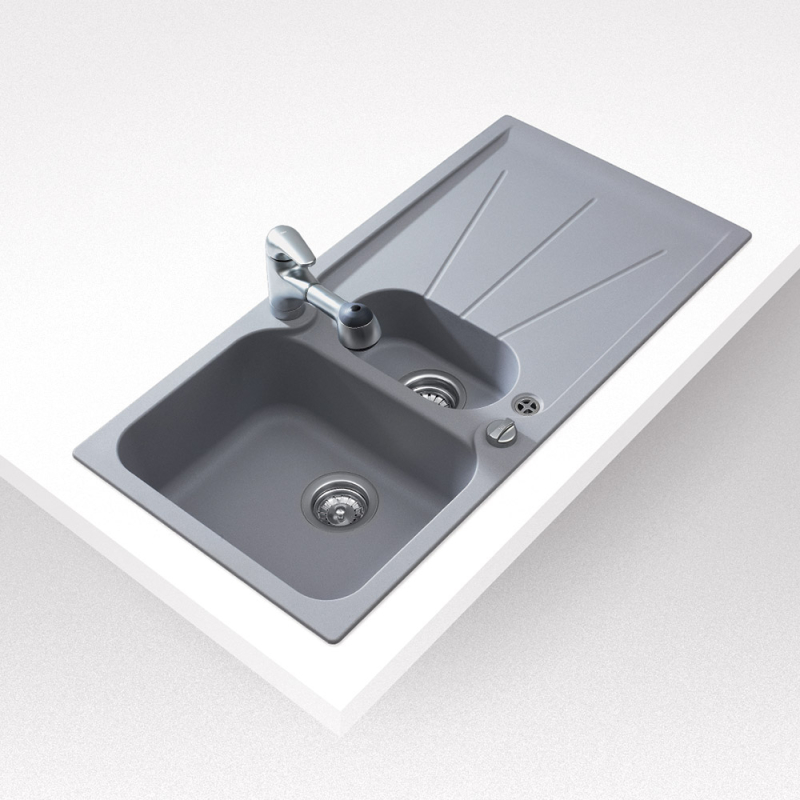 Teka Cara 60 B TG mosogatótál, metál fekete (88547)