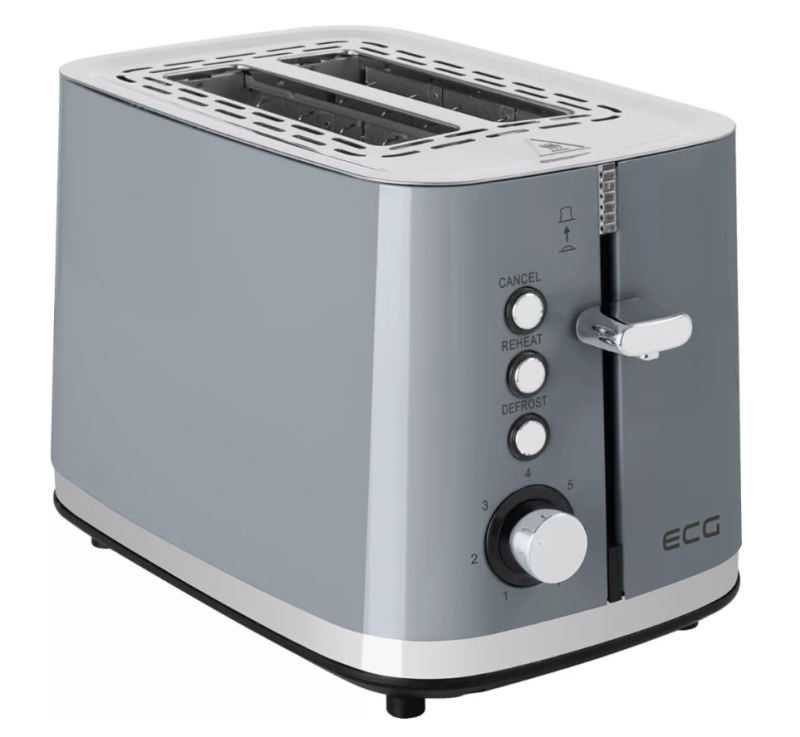 ECG Vintage Scuro kenyérpirító, szürke (ST-2766Grey)