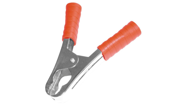 Akkumulátorcsipesz, 100A, 110mm, piros (VBC 100/RD)