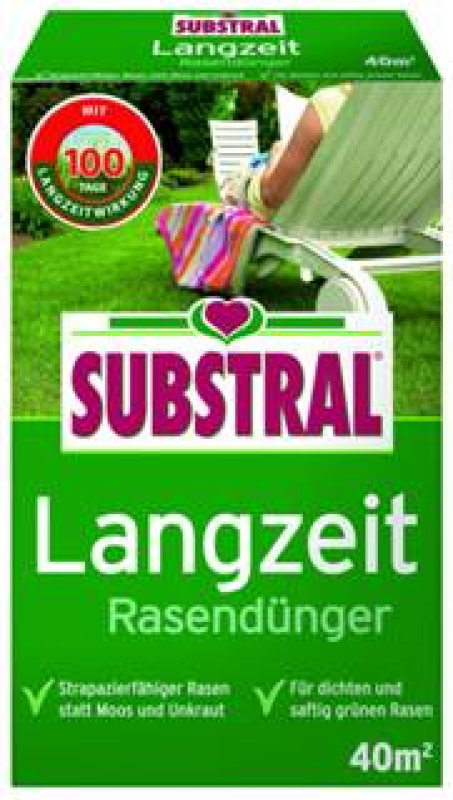 Substral hosszú hatású gyeptrágya 40 m2 - 0,8 kg (732137-8220)