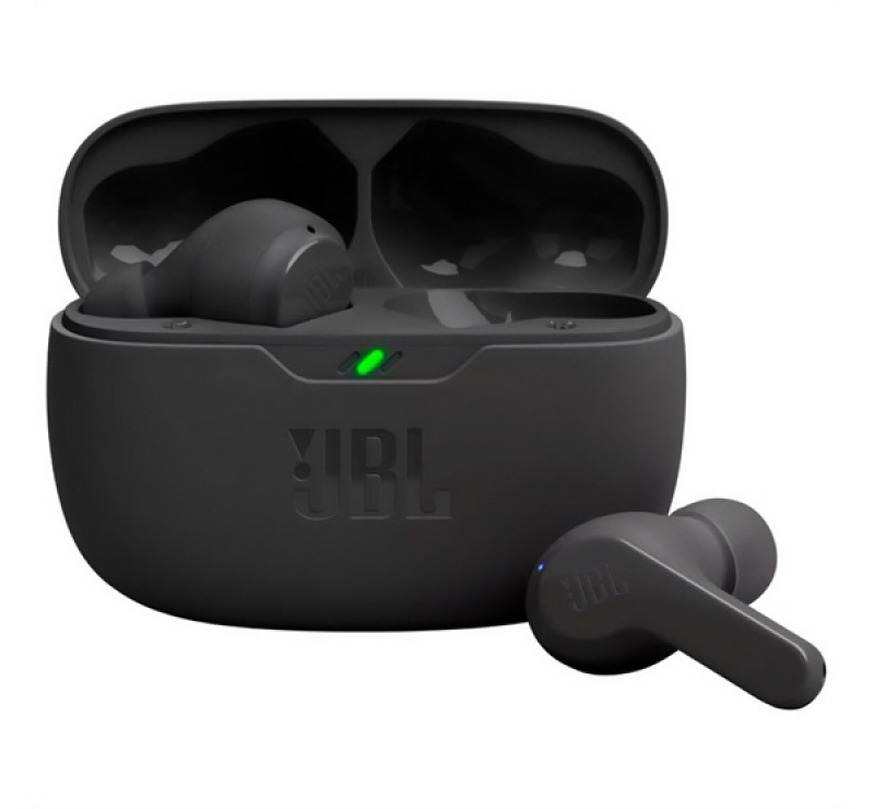 JBL WAVE BEAM bluetooth fülhallgató SZTEREO (v5.2, TWS, mikrofon, IP54 + töltőtok) FEKETEJBLWBEAMBLK