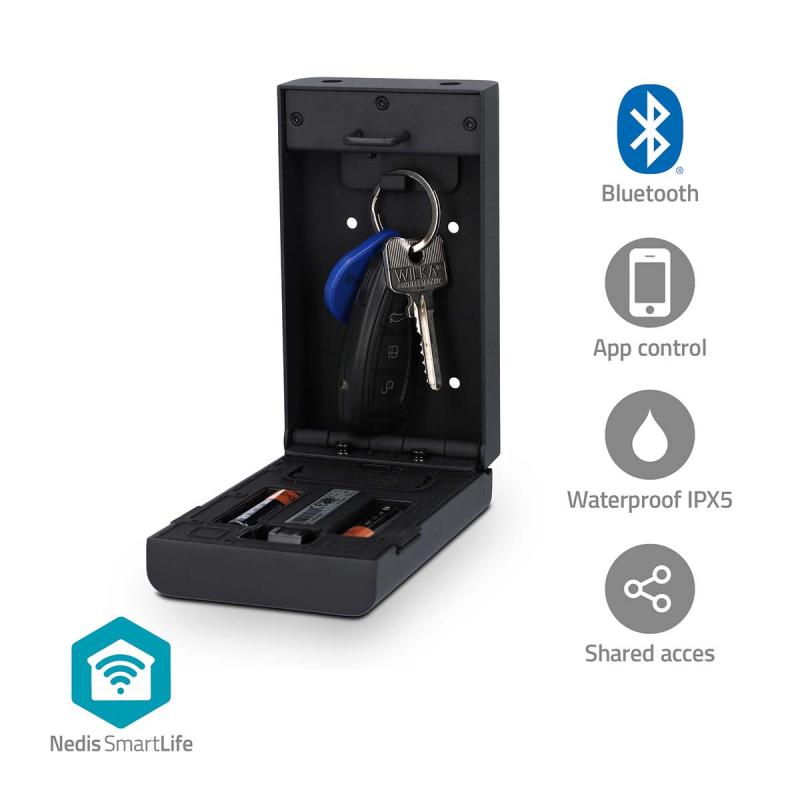 Nedis SmartLife Bluetooth kulcstartó doboz (BTHKB10BK)