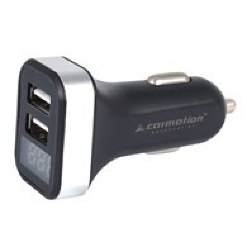 Szivargyújtó usb töltő és voltmérő 2.1A, 12/24V (58709)
