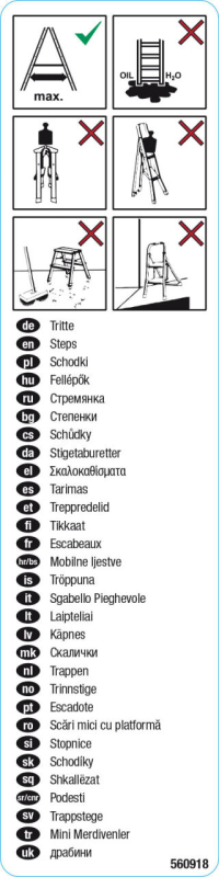 Krause Stabilo fellépők címke, 5db (200259)