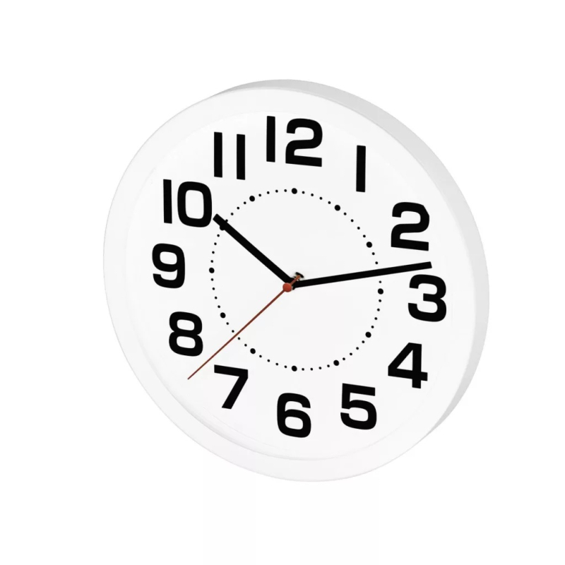 Home falióra üveg előlappal 25cm, fehér (AWC250WH)