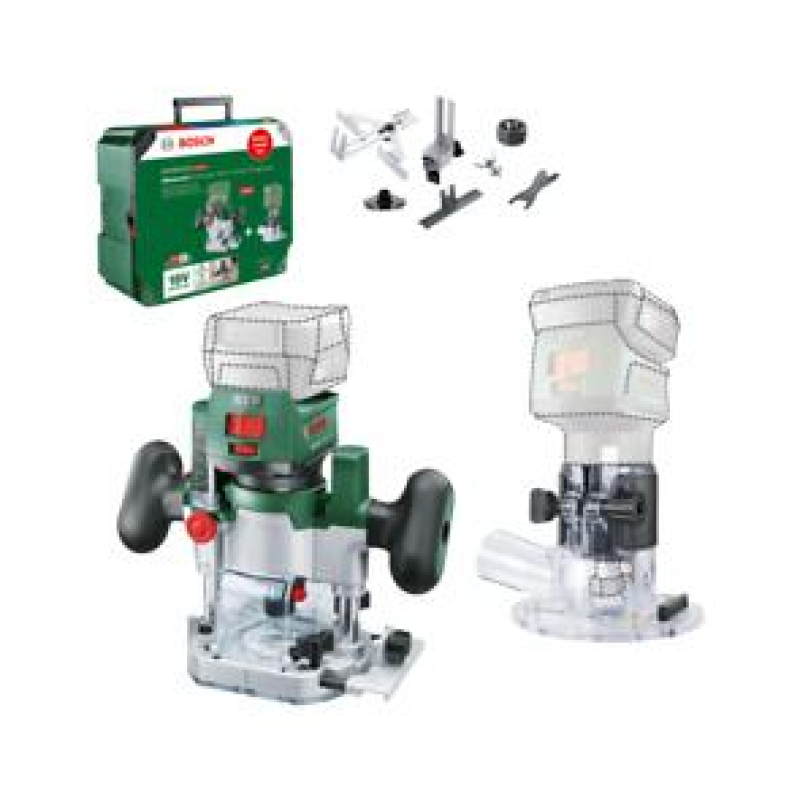 Bosch AdvancedTrimRouter 18V-8 Kombinált akkus felsőmaró készlet (06039D5002)