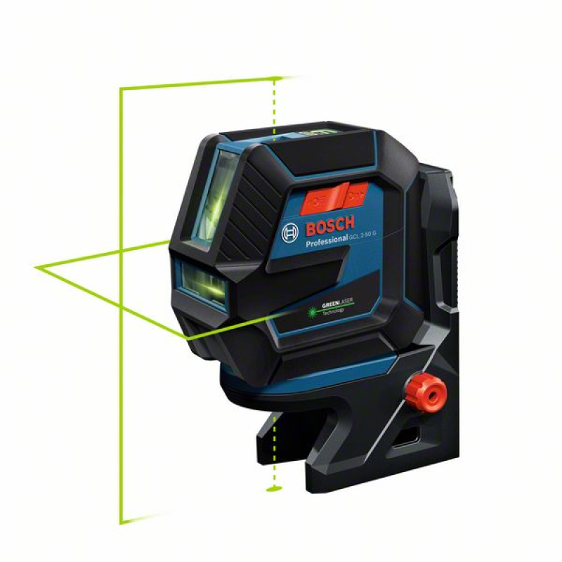 Bosch GCL 2-50 G zöld Kombilézer + RM 10 Tartó (0601066M00)