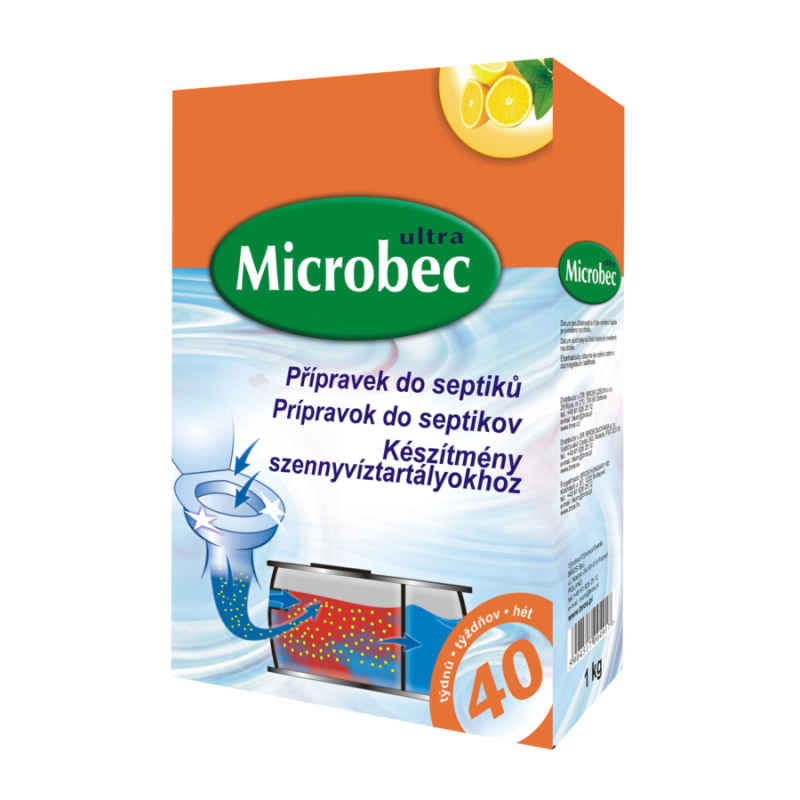 Bros Microbec -biológiailag ható por - készítmény szennyvíztartályokhoz 1kg (B232)
