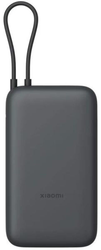 Xiaomi Power Bank beépített kábellel, 20000mAh, sötétszürke (BHR9740GL)