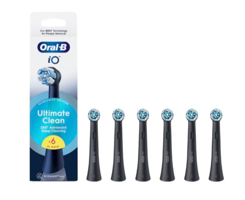 Oral-B iO Ultimate Clean fogkefefej 6db, fekete (10PO010462)