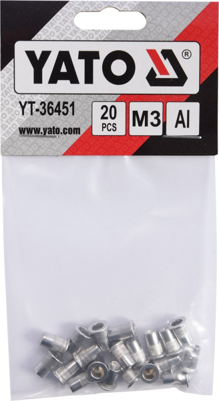 Yato alumínium szegecsanya M3, 20db (YAT-36451)
