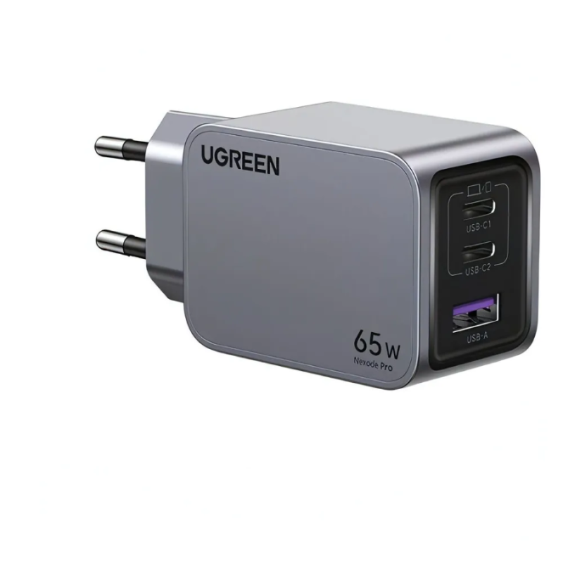UGREEN Nexode Pro hálózati gyorstöltő 65 W, 3 port (25871)