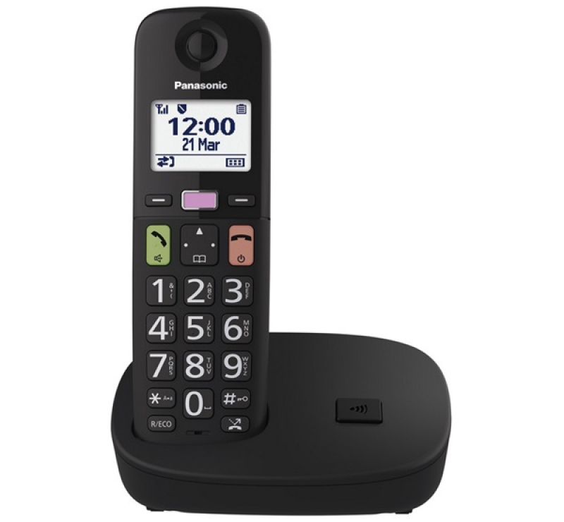 Panasonic KX-TGU110FXB telefon készülék (vezeték nélküli, DECT) FEKETEKX-TGU110FXB
