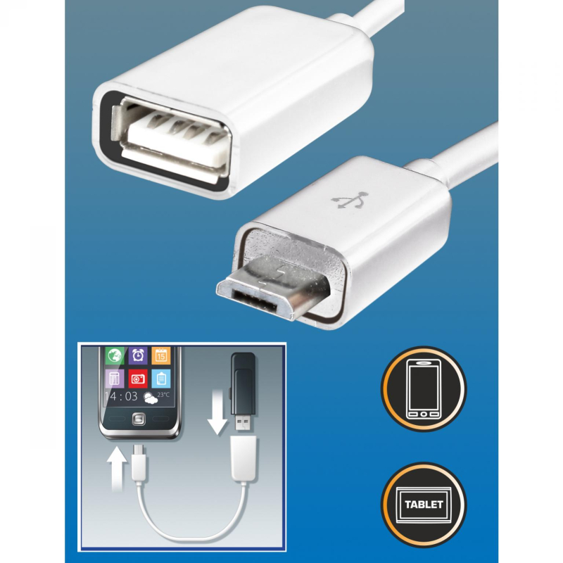 OTG kábel 0,16 m (SA 044)