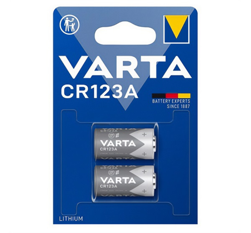 Varta fotóelem (CR123A, 3V, lítium) 2db/csomag
