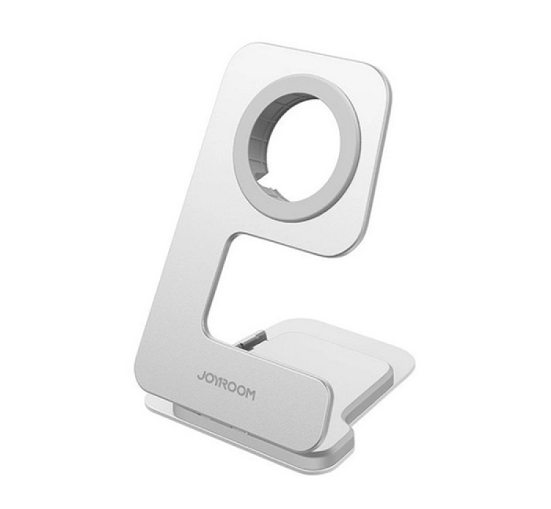 JOYROOM asztali töltőállvány (wireless, Apple Watch töltő, összehajtható) EZÜST