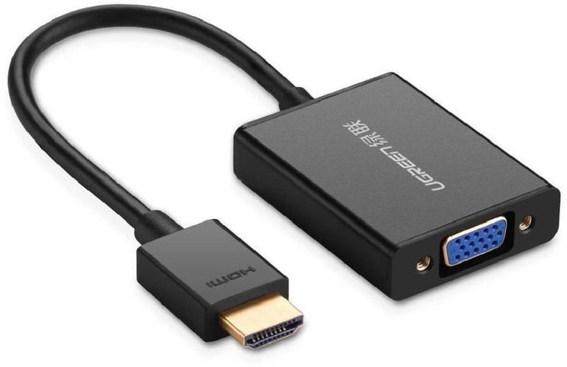UGREEN 40233, MM102 HDMI - VGA átalakító adapter fekete