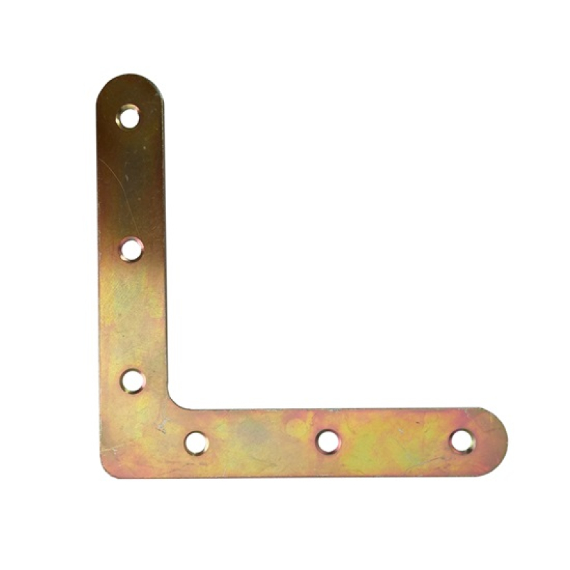 Ablakszegletvas 100 x 100 / 1,2 mm sárga horgany (ET) (3254053)