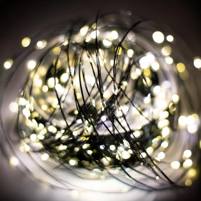Home micro LED-es meleg fehér fényfüzér, 150m (ML1500WW)
