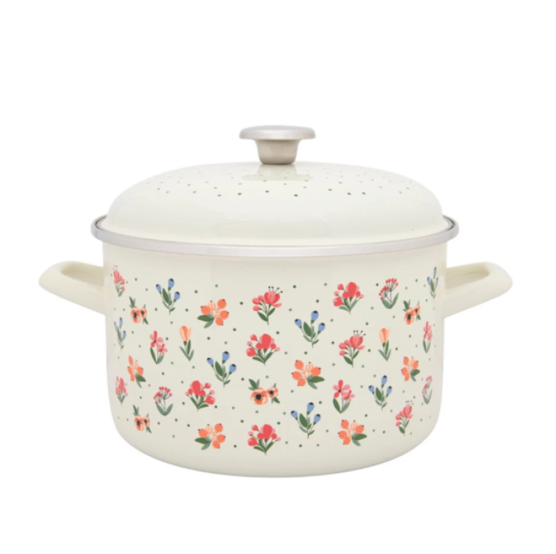 Metalac Standard zománcozott mély lábas fedővel, 24 cm, 6,75 L (388660)