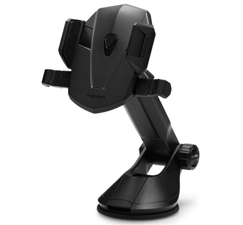 SPIGEN Kuel Signature TS35 autós tartó (tapadókorongos, 360°, teleszkópos, mágneses) FEKETE000CG2091